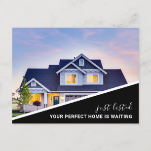 Moderne minimalistische Immobilien-Postkarte - Edi Postkarte