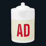 Moderne Minimalistische Initialen Rotes Monogramm<br><div class="desc">Schlichte Minimalistische moderne Designs. Sie sind alle einfach,  attraktiv,  einzigartig.</div>