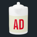 Moderne Minimalistische Initialen Rotes Monogramm<br><div class="desc">Schlichte Minimalistische moderne Designs. Sie sind alle einfach,  attraktiv,  einzigartig.</div>