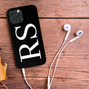 Moderne Minimalistische Initials Monogram Case Mat