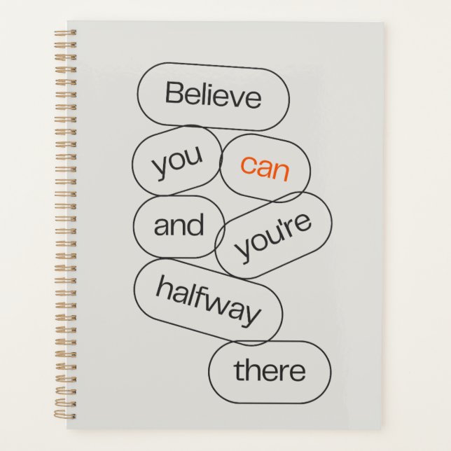 Moderne Minimalistische Journalhülle Planer (Vorderseite)