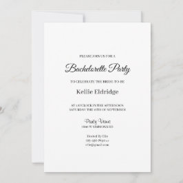 Moderne Minimalistische Junggeselinnen-Abschied Ei Einladung