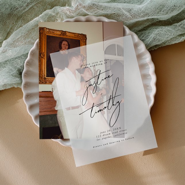 Moderne Minimalistische Kalligrafie-Hochzeit (Von Creator hochgeladen)