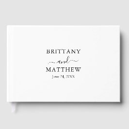 Moderne Minimalistische Kalligrafie-Hochzeit Gästebuch