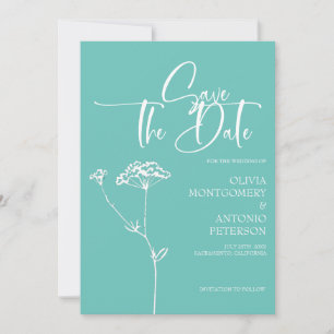 Moderne Minimalistische Kalligrafie Türkishochzeit Save The Date