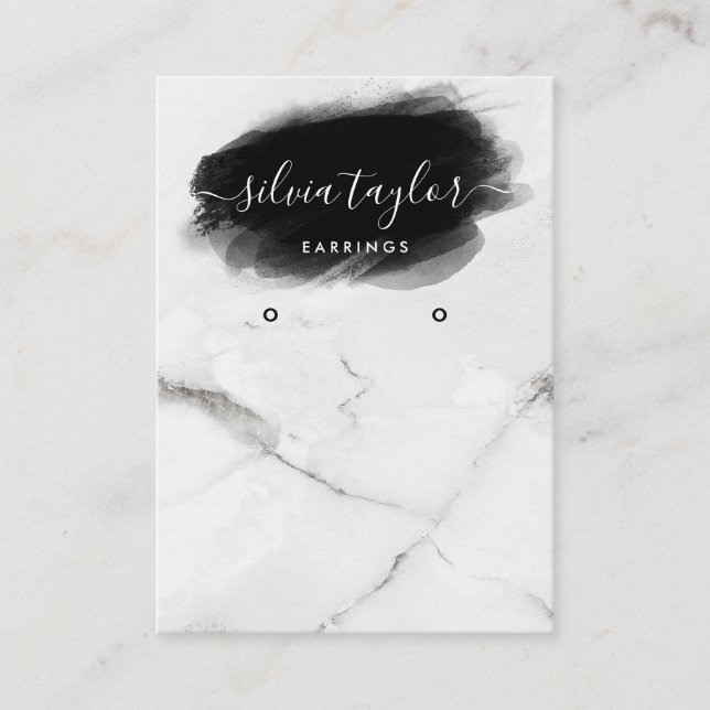 Moderne Minimalistische Kalligrafie Visitenkarte (Vorderseite)