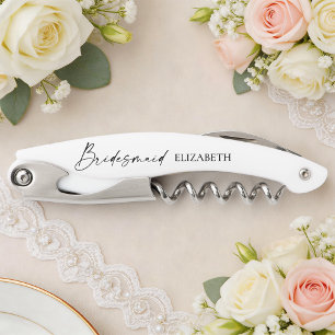 Moderne Minimalistische Kalligraphie Tinte Bridesm Kellnermesser