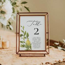 Moderne Minimalistische kalligraphische Hochzeitna Tischnummer
