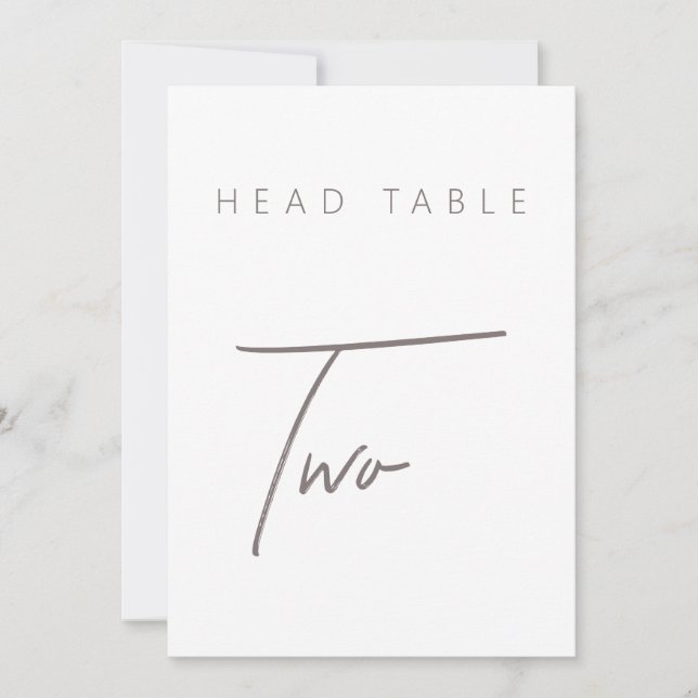 Moderne Minimalistische kalligraphische Hochzeitss (Vorderseite)