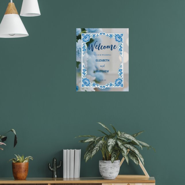 Moderne Minimalistische klassische Blume Hochzeit Poster (Wohnzimmer 1)