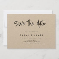 Moderne Minimalistische Kraft Hochzeit rettet das