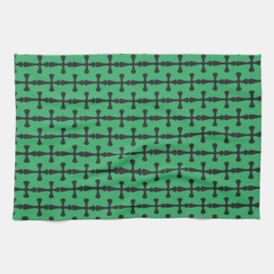 Moderne minimalistische Kreuz zeitgenössische chri Geschirrtuch