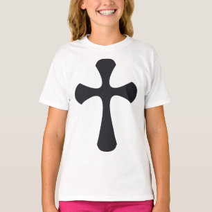 Moderne minimalistische Kreuz zeitgenössische chri T-Shirt