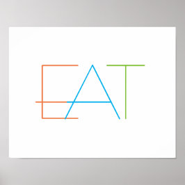 Moderne minimalistische Küchenmauer Poster