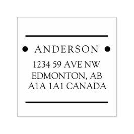 Moderne Minimalistische Kundenfamilie Permastempel