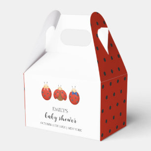Moderne Minimalistische Ladybug-Kinderdusche Geschenkschachtel