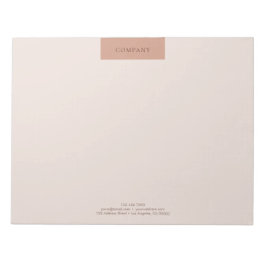 Moderne Minimalistische Layout-Typografie 11x8.5 Notizblock