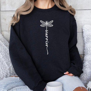 Moderne Minimalistische Libelle Elegante Typografi Sweatshirt