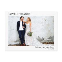 Moderne Minimalistische Liebe und Dank Hochzeit