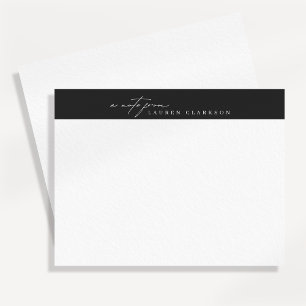 Moderne minimalistische Logokarten-Notizkarte Einladung