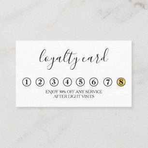 Moderne Minimalistische Loyalitäts-Karte Visitenkarte