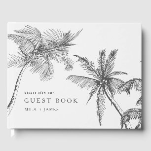 Moderne Minimalistische Minimalistische Hochzeit Gästebuch