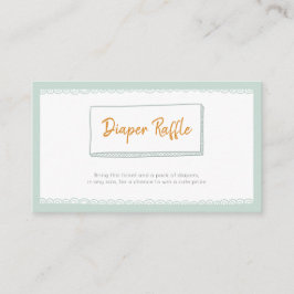 Moderne Minimalistische Minze Windelwanne Kinderdu Begleitkarte