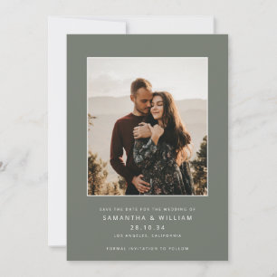 Moderne minimalistische Mix-&-Match-Foto Save The Date