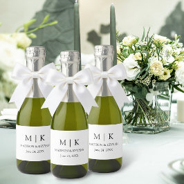 Moderne Minimalistische Monogram Wedding Mini