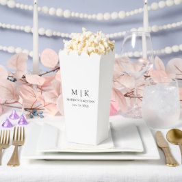 Moderne Minimalistische Monogramm-Hochzeit Geschenkschachtel