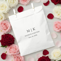 Moderne Minimalistische Monogramm-Hochzeit