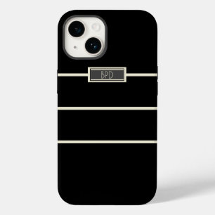 Moderne minimalistische monogrammierte Initialen S Case-Mate iPhone 14 Hülle