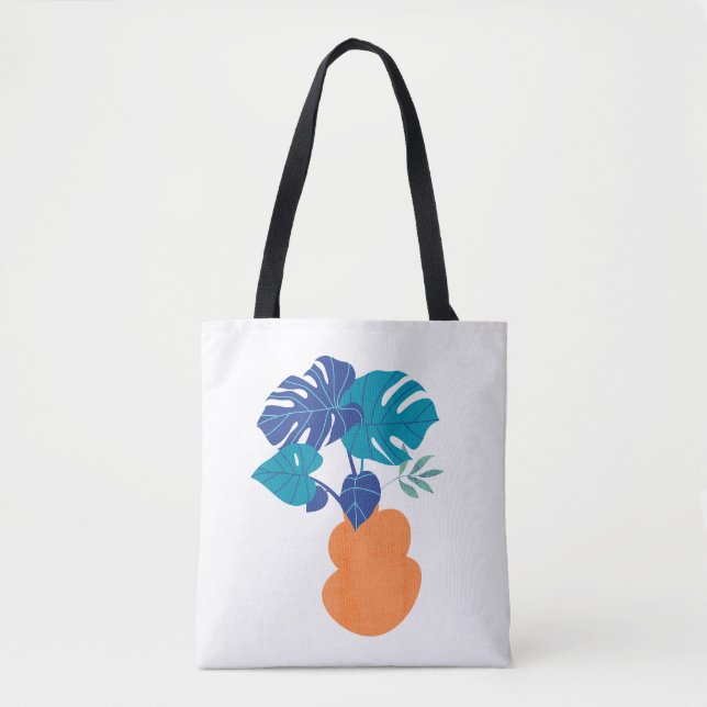 Moderne minimalistische Monstera-Pflanze  (Vorderseite)