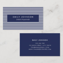 Moderne minimalistische navyblaue Streifen