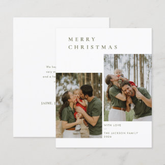 Moderne minimalistische neutrale Weihnachtsfamilie