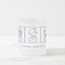 Moderne Minimalistische Niedliche Girlline Kunst,