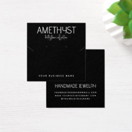 Moderne minimalistische Ohrring-Schmuckkarte