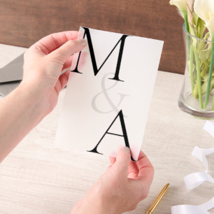 Moderne Minimalistische Overlay-Hochzeit