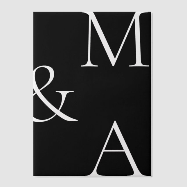 Moderne Minimalistische Overlay-Hochzeit (Vorderseite)