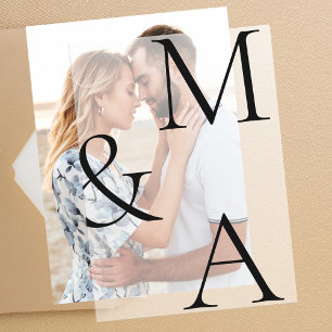 Moderne Minimalistische Overlay-Hochzeit