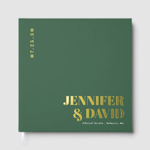Moderne Minimalistische Paare heißen Simple Weddin Gästebuch
