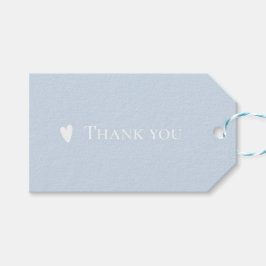 Moderne Minimalistische Pastel Blau Vielen Dank fü Geschenkanhänger