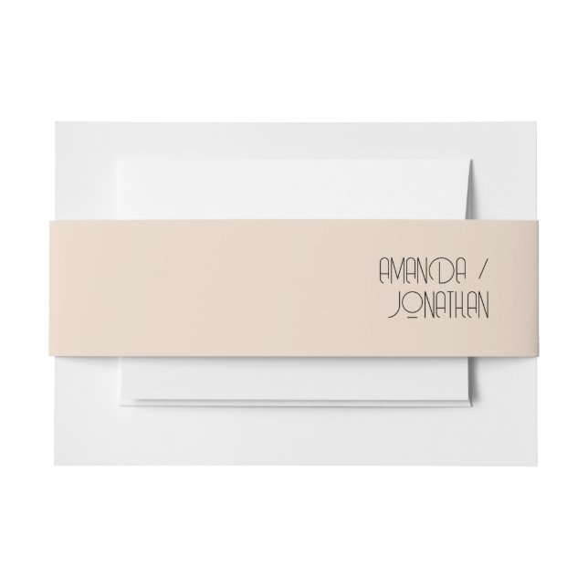 Moderne Minimalistische Pastel Wedly Bly Band (Vorderseite Beispiel)
