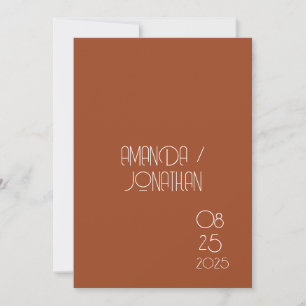 Moderne Minimalistische Pastell-Save the Date-Kart Einladung