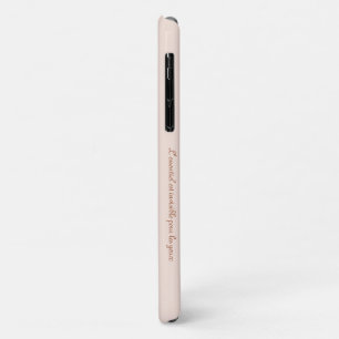 Moderne Minimalistische Pastellrosa und Kupfer Case-Mate iPhone Hülle