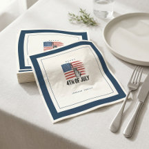 Moderne minimalistische patriotische BBQ-Party zum