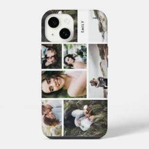 Moderne minimalistische personalisierte Familien-M iPhone 14 Hülle