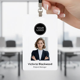 Moderne minimalistische personalisierte Fotografie Ausweis