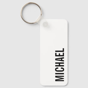 Moderne minimalistische personalisierte Namen Schlüsselanhänger