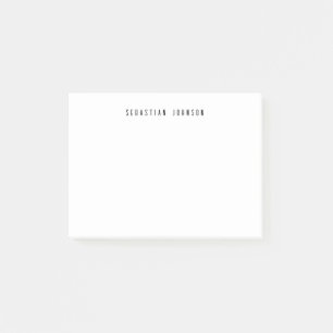 Moderne minimalistische personalisierte Namenskorr Post-it Klebezettel